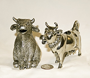 2 Pewter cow creamers from Vagabond House